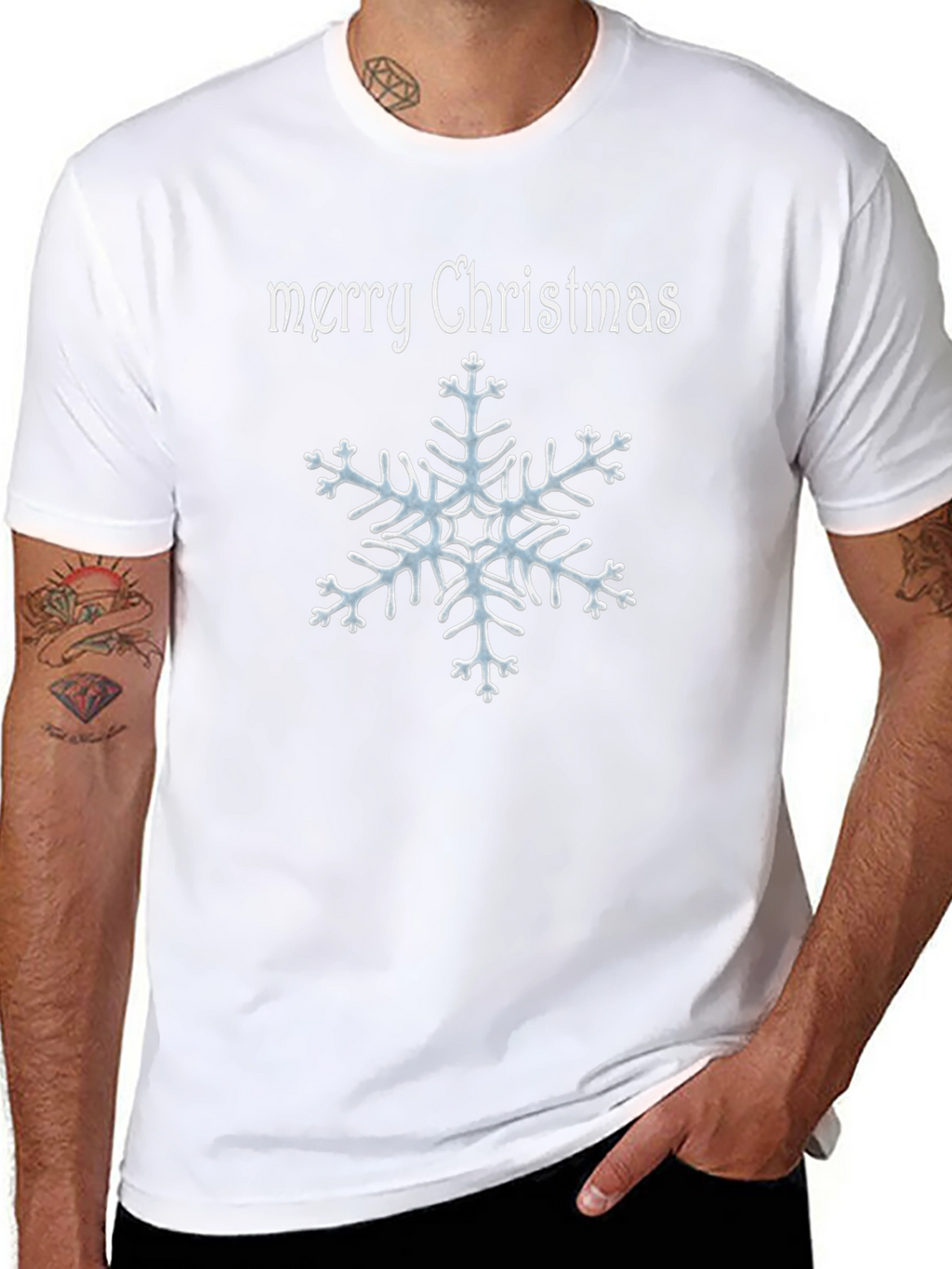 Merry Christmas Snowflake T-Shirt