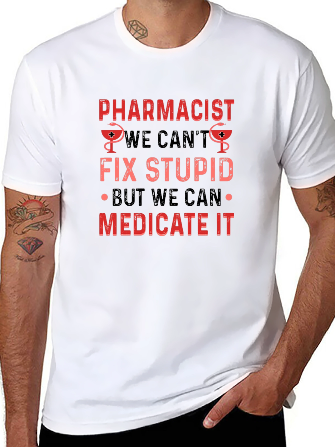 Pharmacist Slogan Black T-Shirt