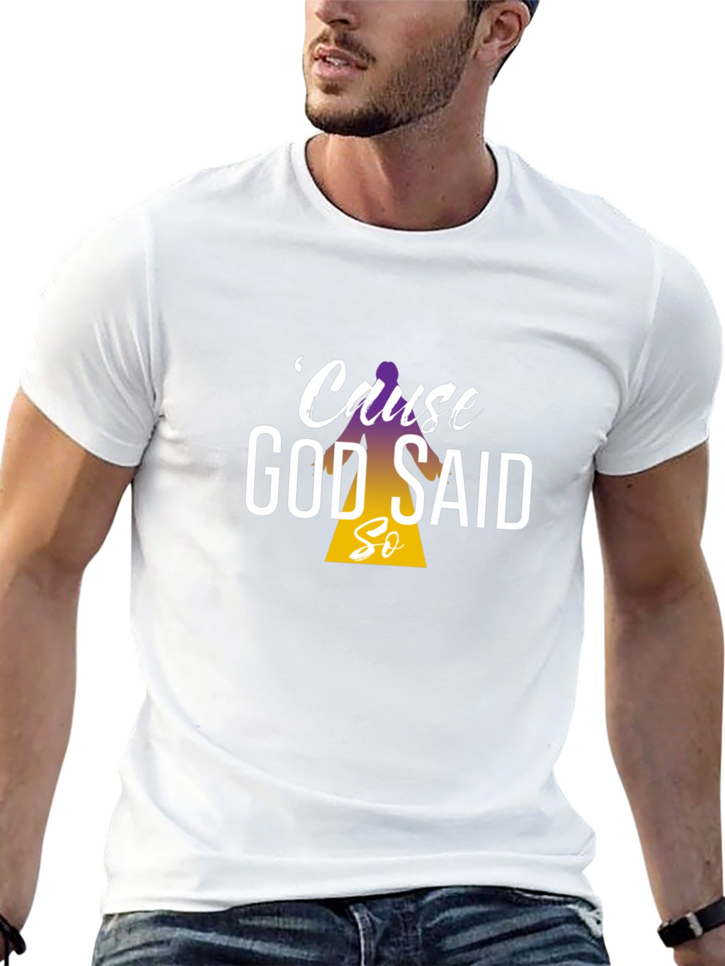Cause God Said So Black T-Shirt