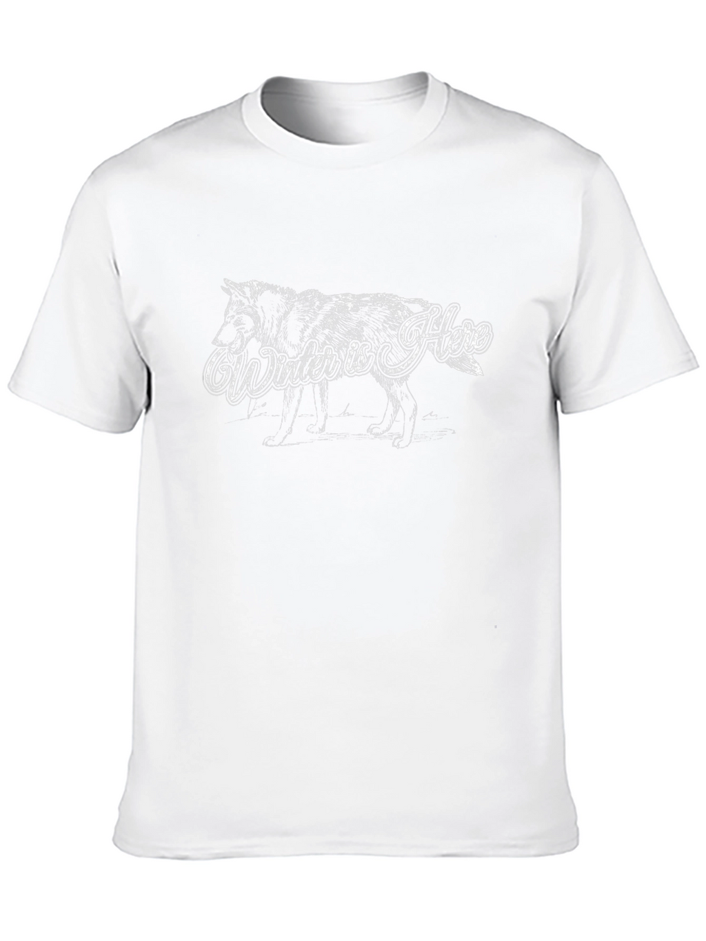 Winter Is Here Wolf T-Shirt