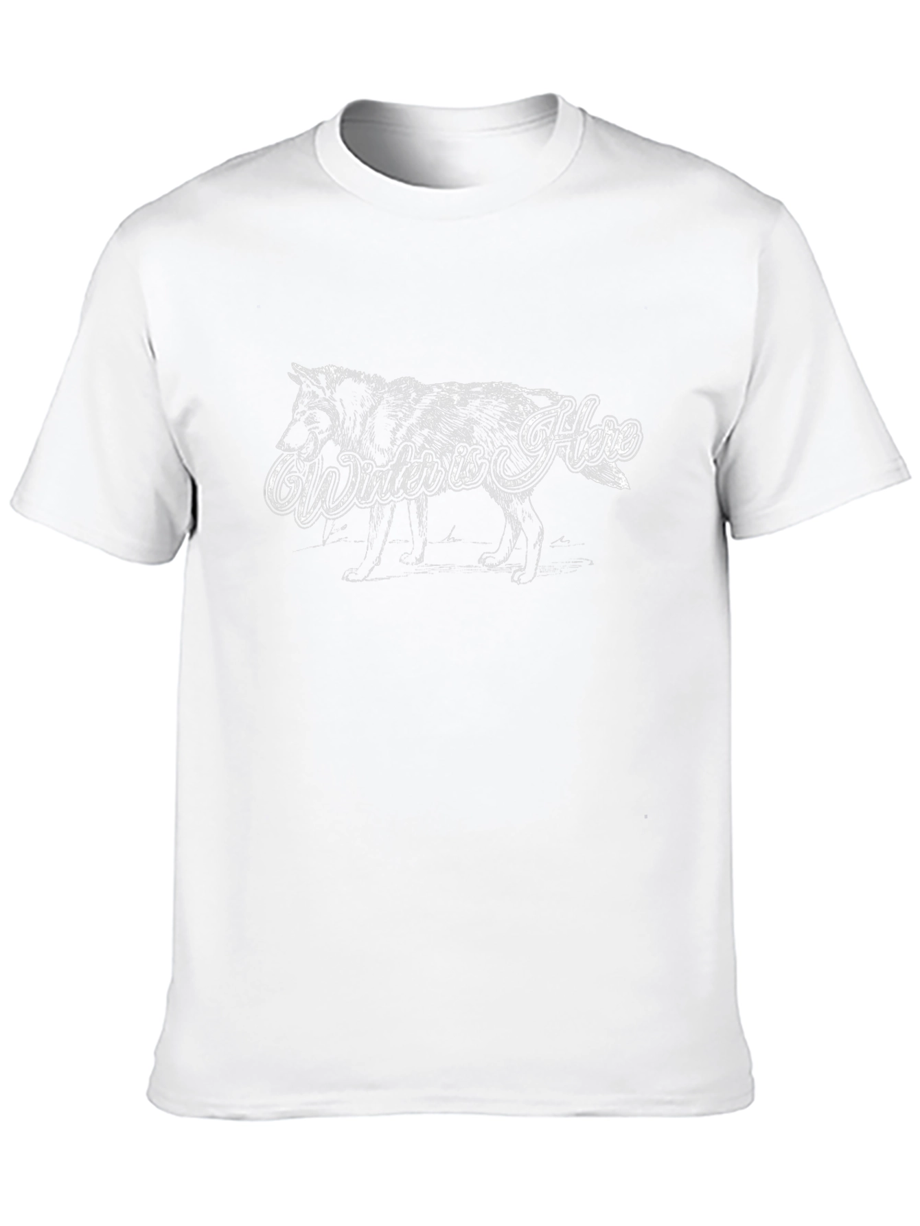 Winter Is Here Wolf T-Shirt