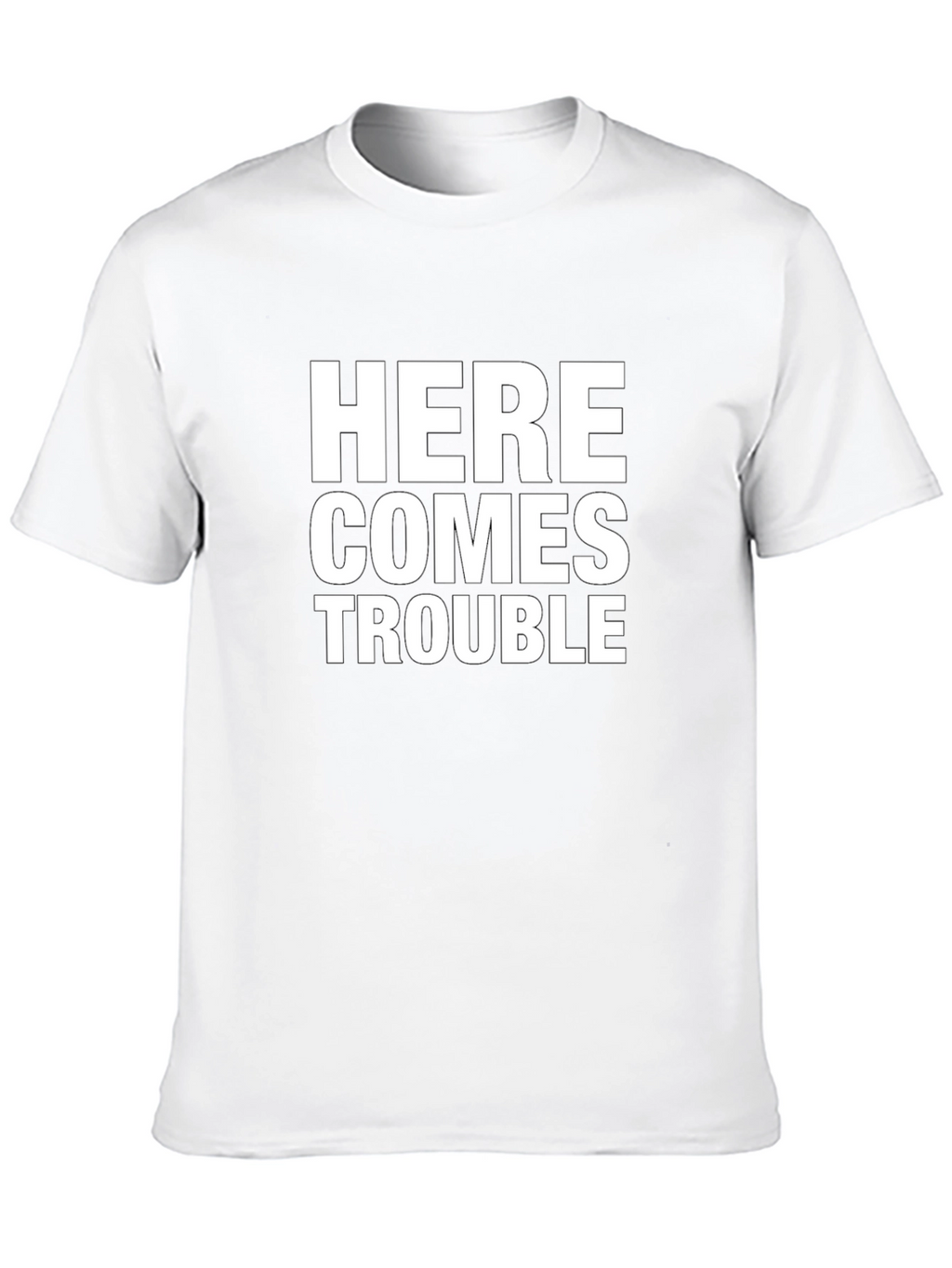 Here Comes Trouble T-Shirt - Black