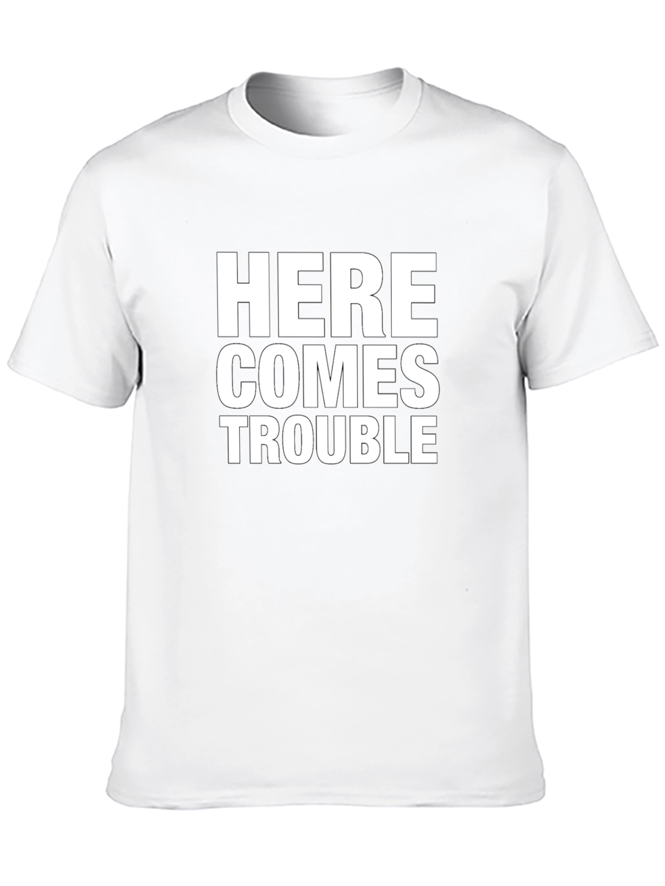 Here Comes Trouble T-Shirt - Black