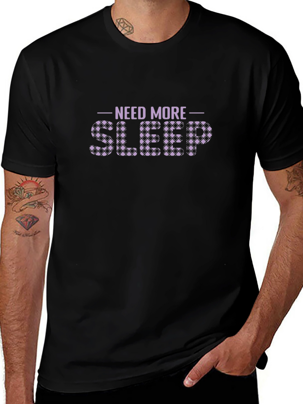 Need More Sleep Graphic Tee - Black