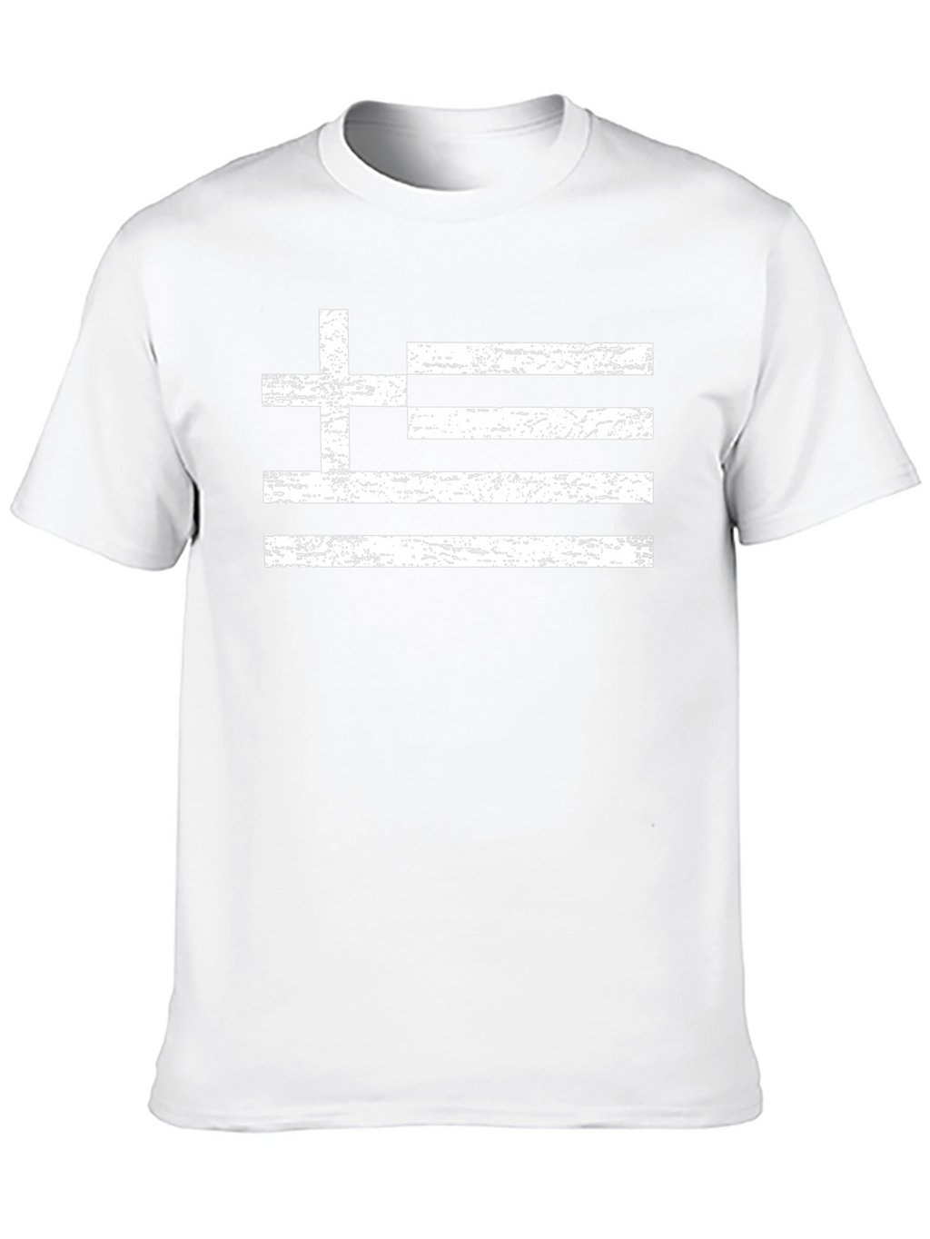 Greek Flag T-Shirt - Distressed Style Tee