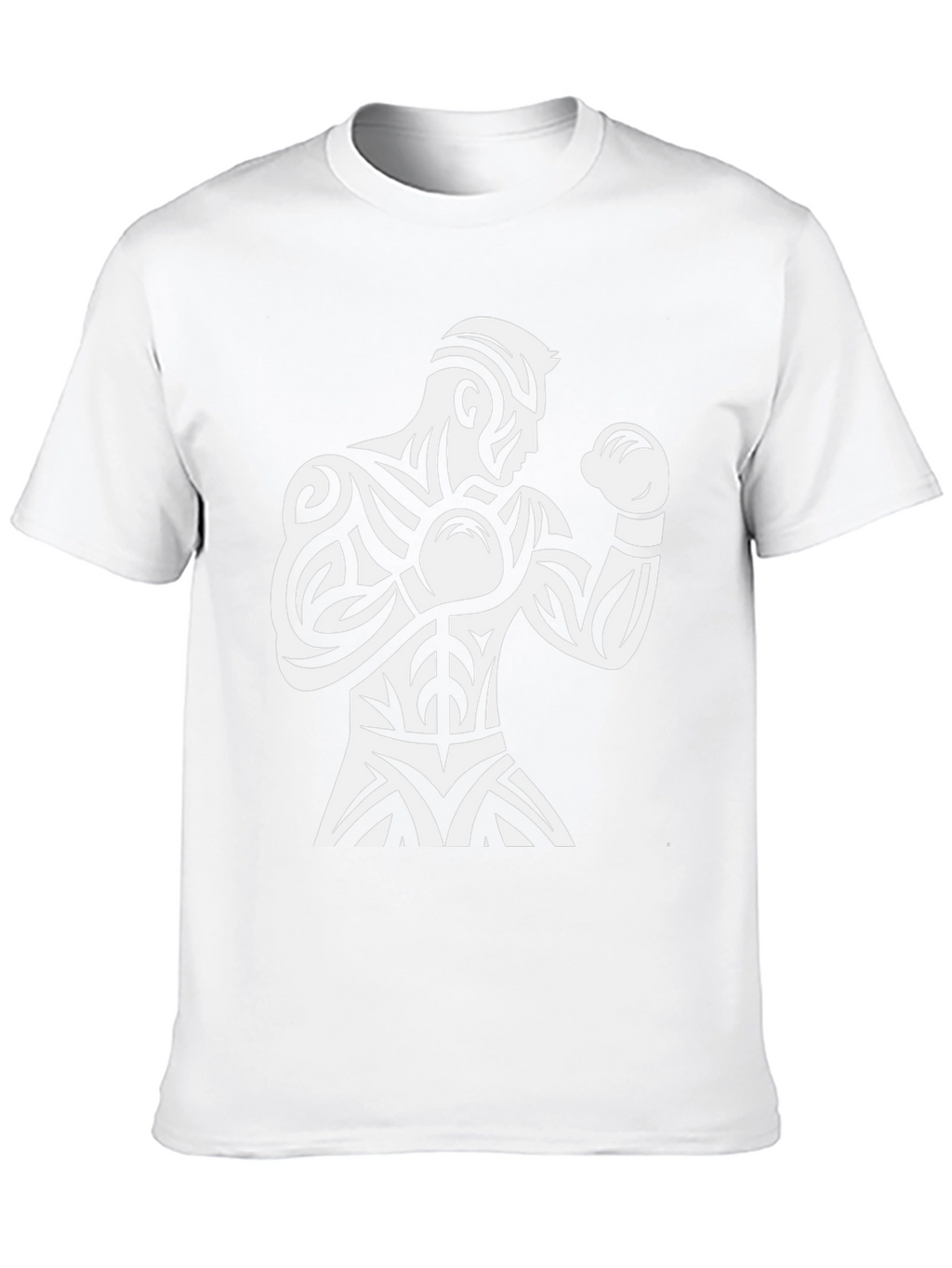 Boxer Graphic Tee - Black Triblal Design Shirt