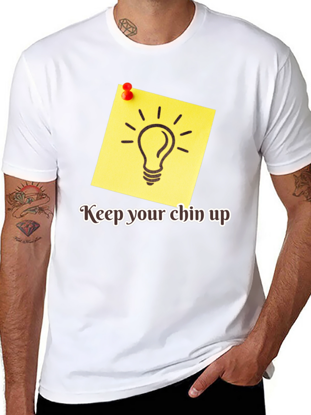 Motivational Keep Your Chin Up Graphic Tee