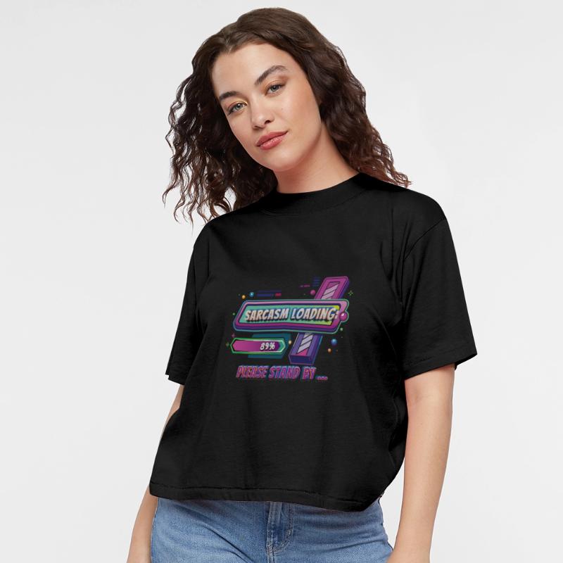 Sarcasm Loading – Witty Tech-Inspired Funny Tee