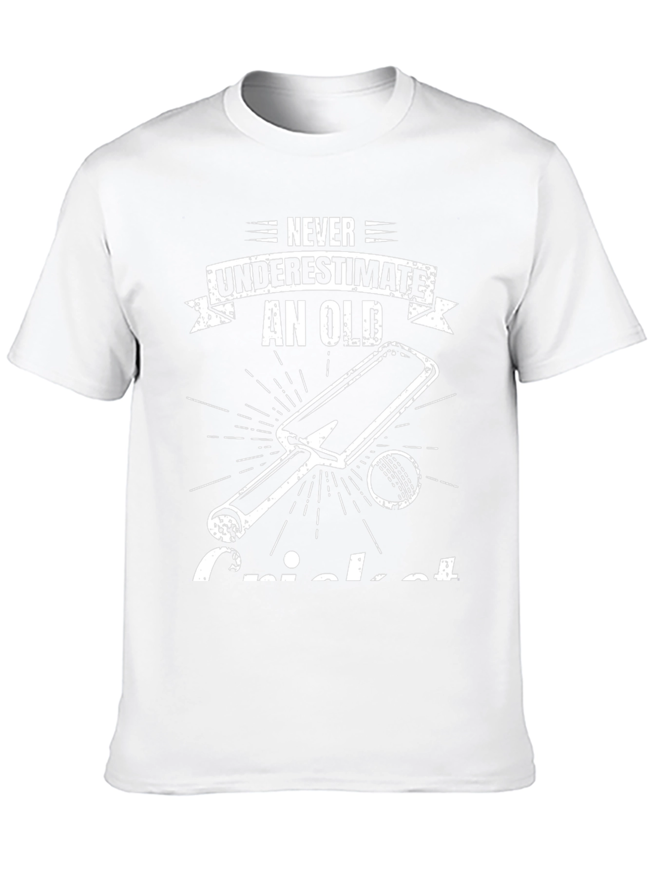 Never Underestimate Old Cricket T-Shirt