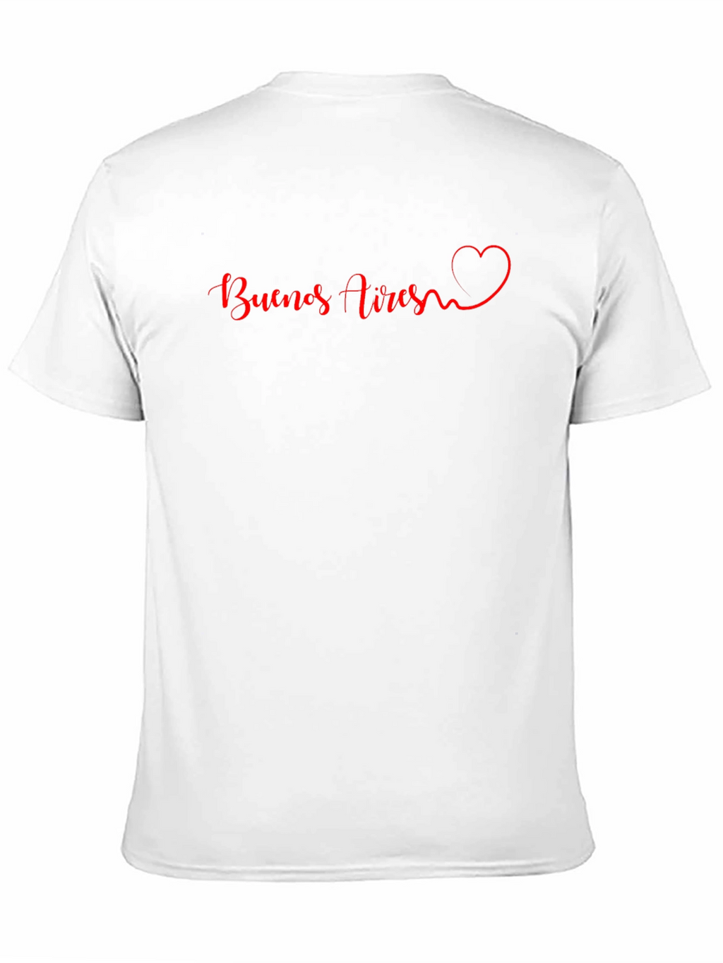 Buenos Aires Heart Graphic Black T-Shirt