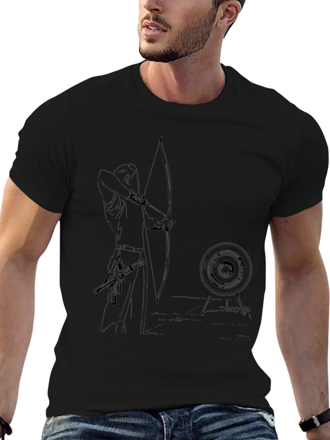 Archer T-Shirt - Bow and Arrow Target Practice Tee