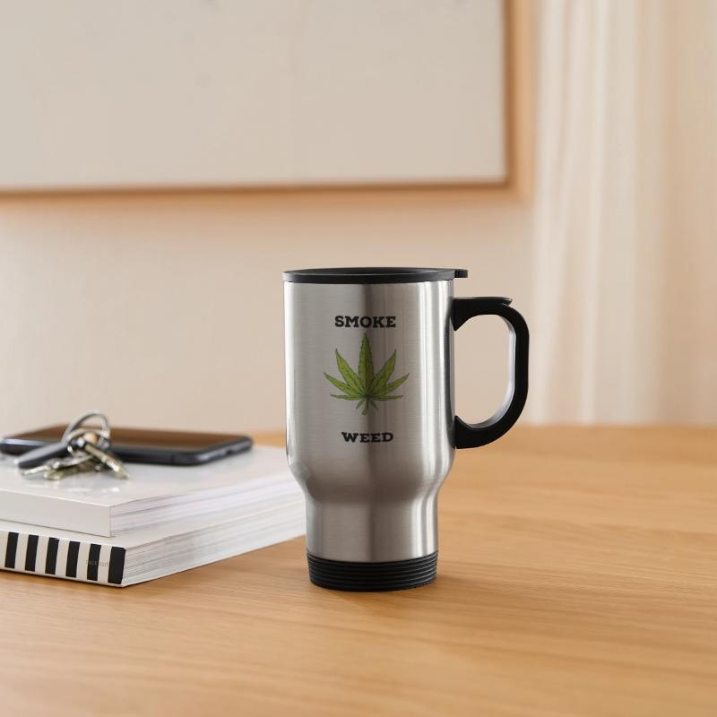 Smoke Weed with Cannabis Leaf