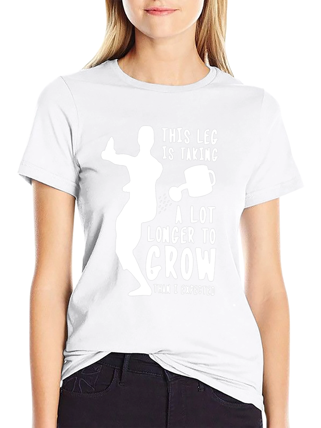 Funny Amputee Leg Growth T-Shirt