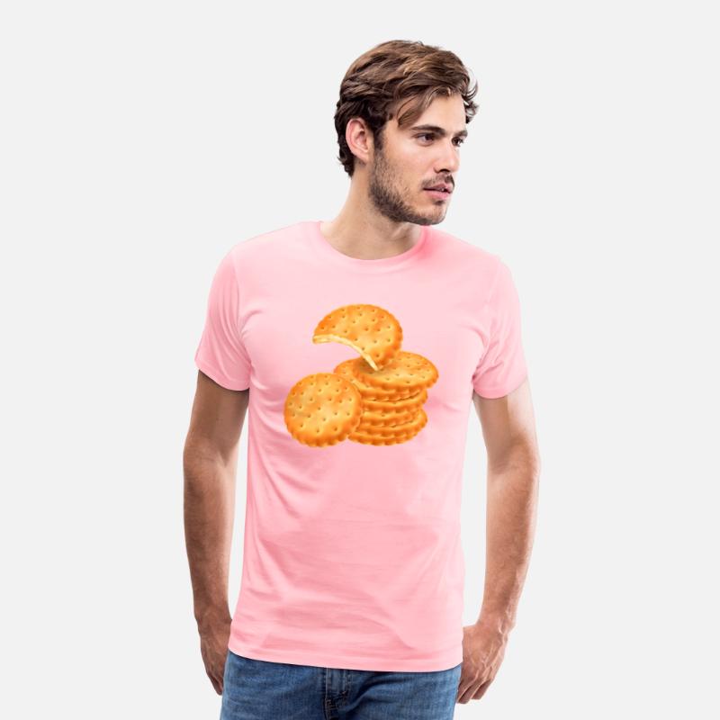 Stack of Round Crackers