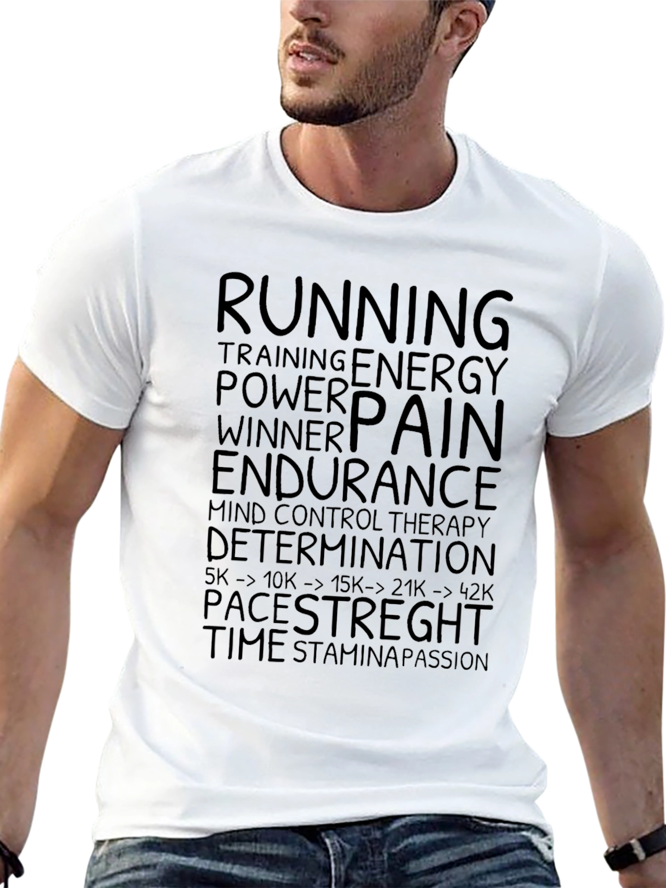 Runners Motivation Black T-Shirt