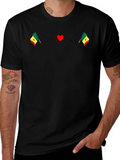 Senegal Flag Heartbeat T-Shirt
