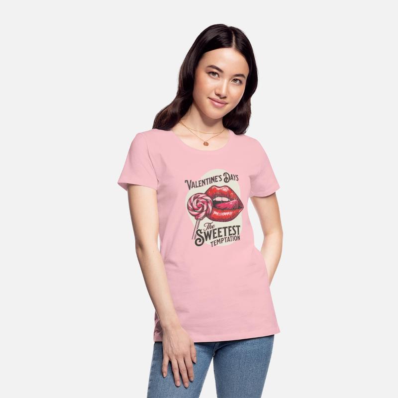 Sweet Temptation Retro Valentine Lips Design