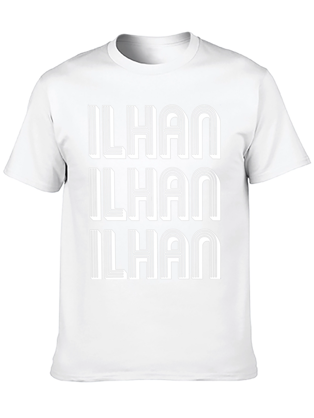 ILHAN Bold Graphic Print T-Shirt