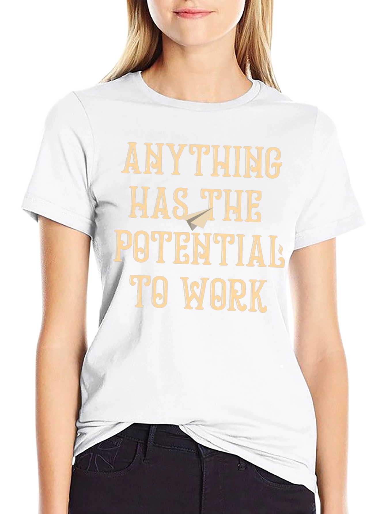 Potential to Work Graphic T-Shirt - Black