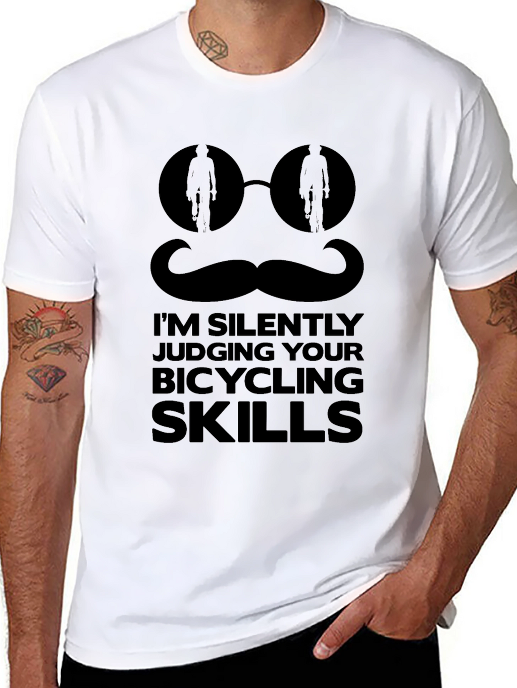 Funny Bicycling Skills Judging T-Shirt