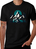 Mountain Graphic Black T-Shirt