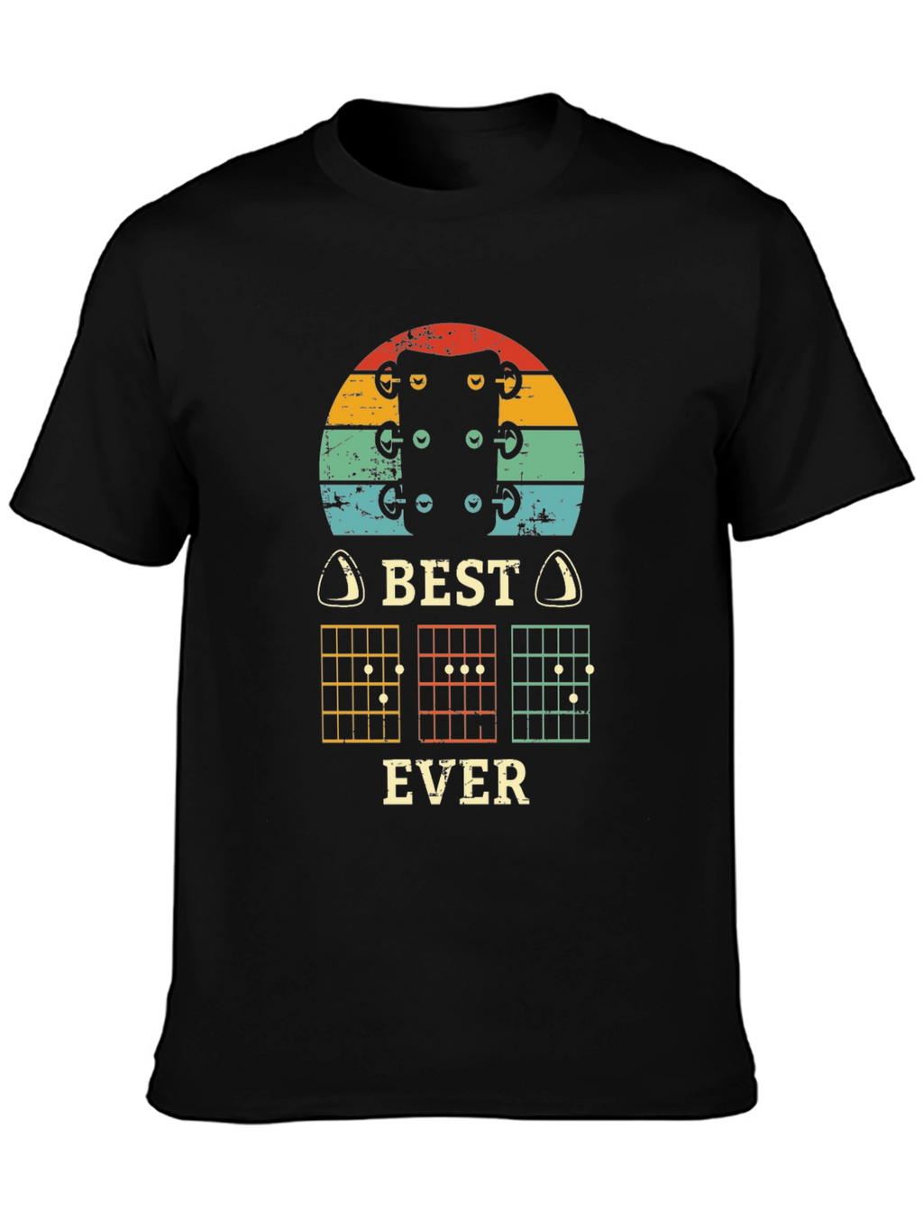Best Ever Guitarist T-Shirt - Retro Musical Design