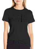 Clarinet Heartbeat T-Shirt - Musician Gift