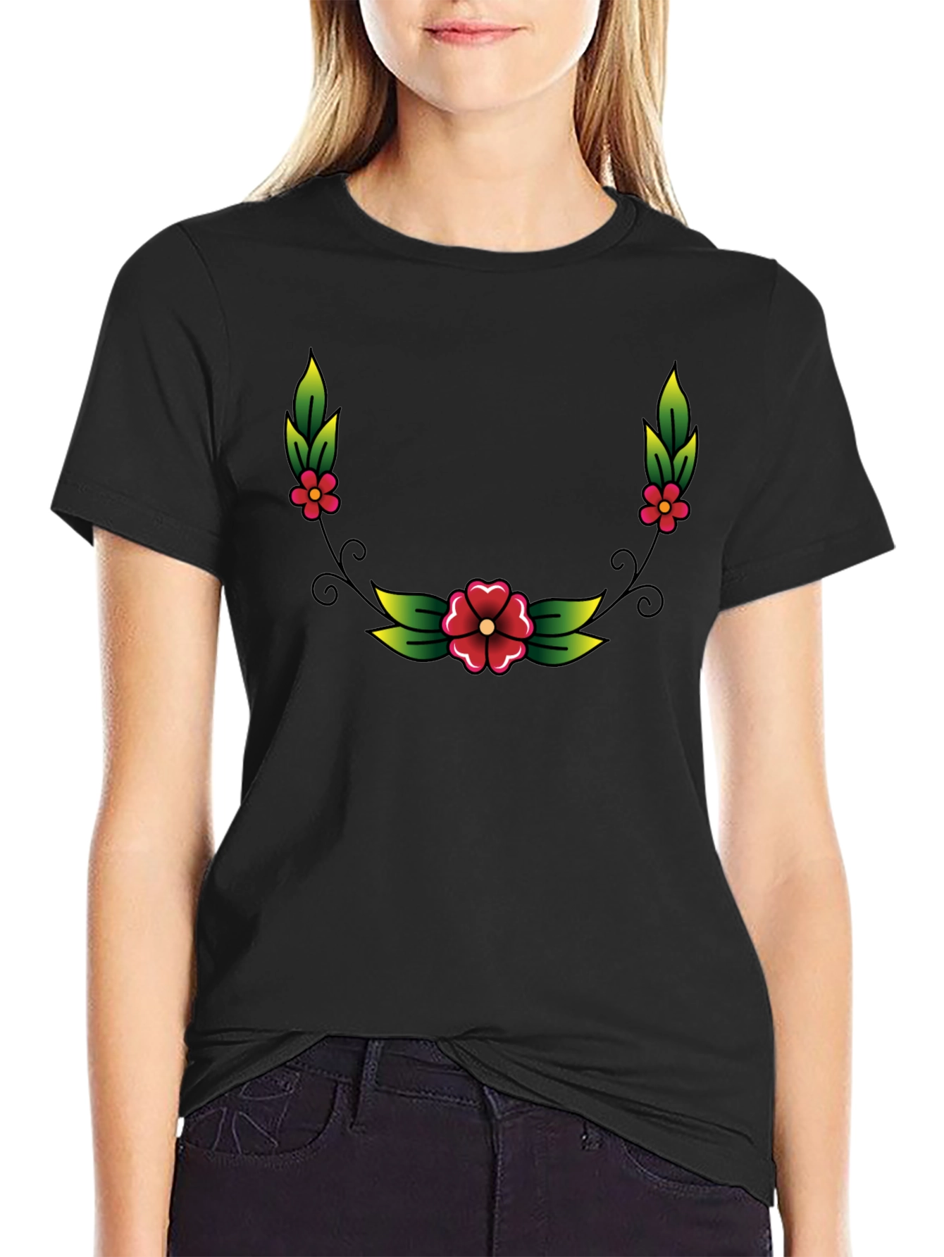 Floral Crew Neck T-Shirt