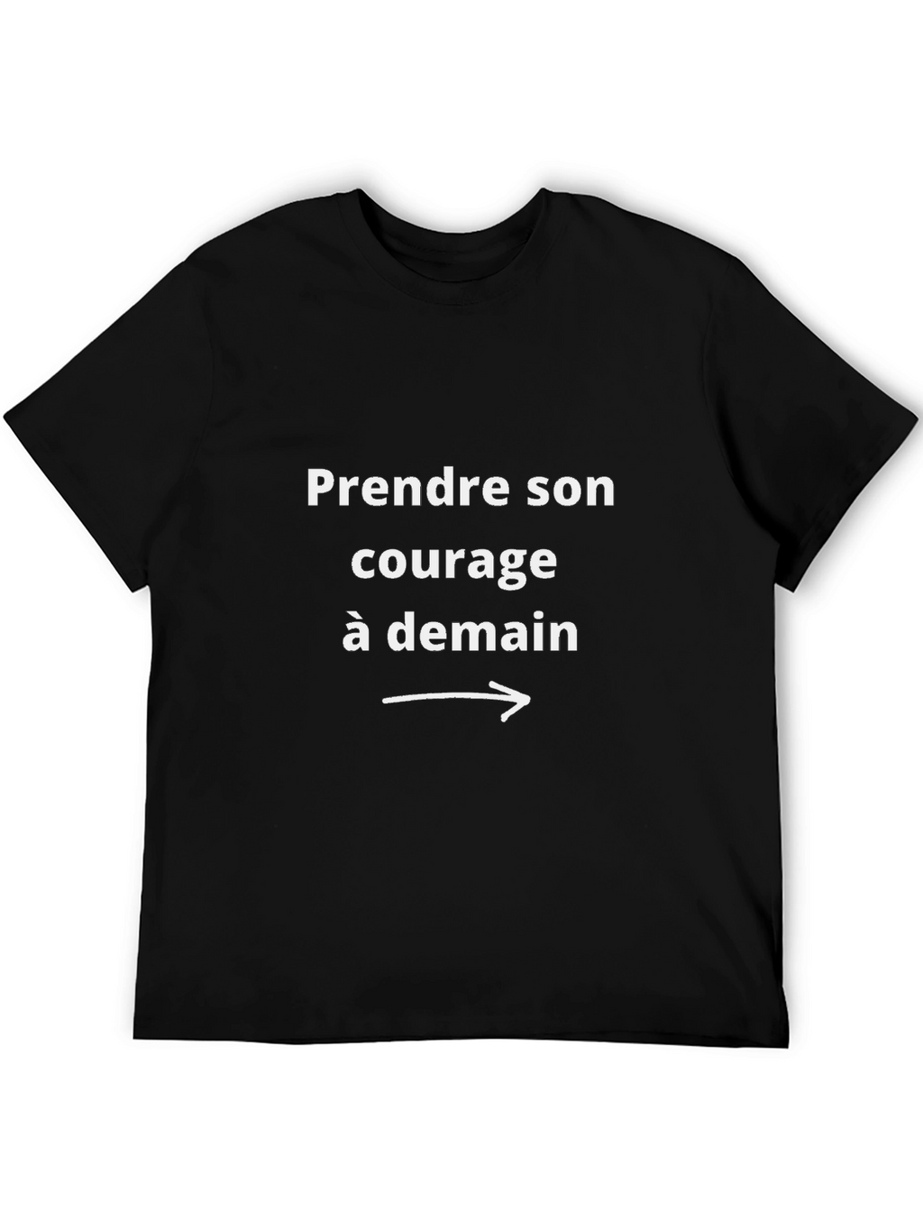 Courage à Demain Black Graphic Tee