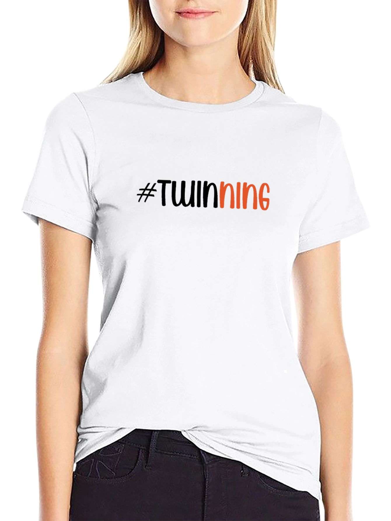 #Twinning Black T-Shirt - Perfect for Matching Outfits!