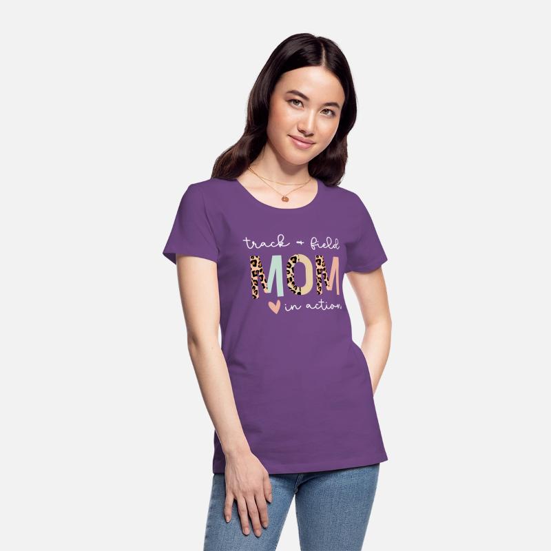 Track And Field Mom Leopard