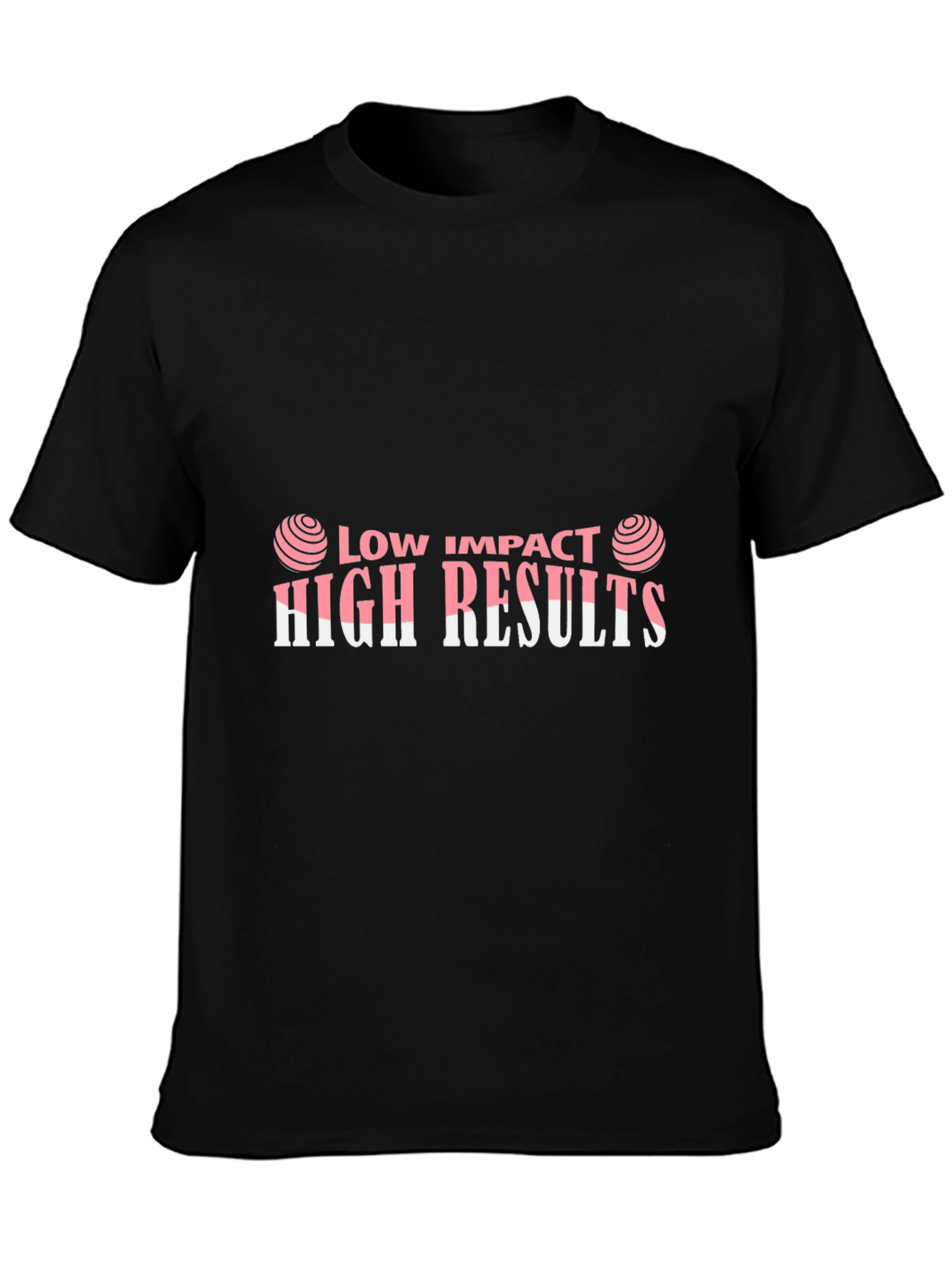 Low Impact High Results Graphic Tee - Black