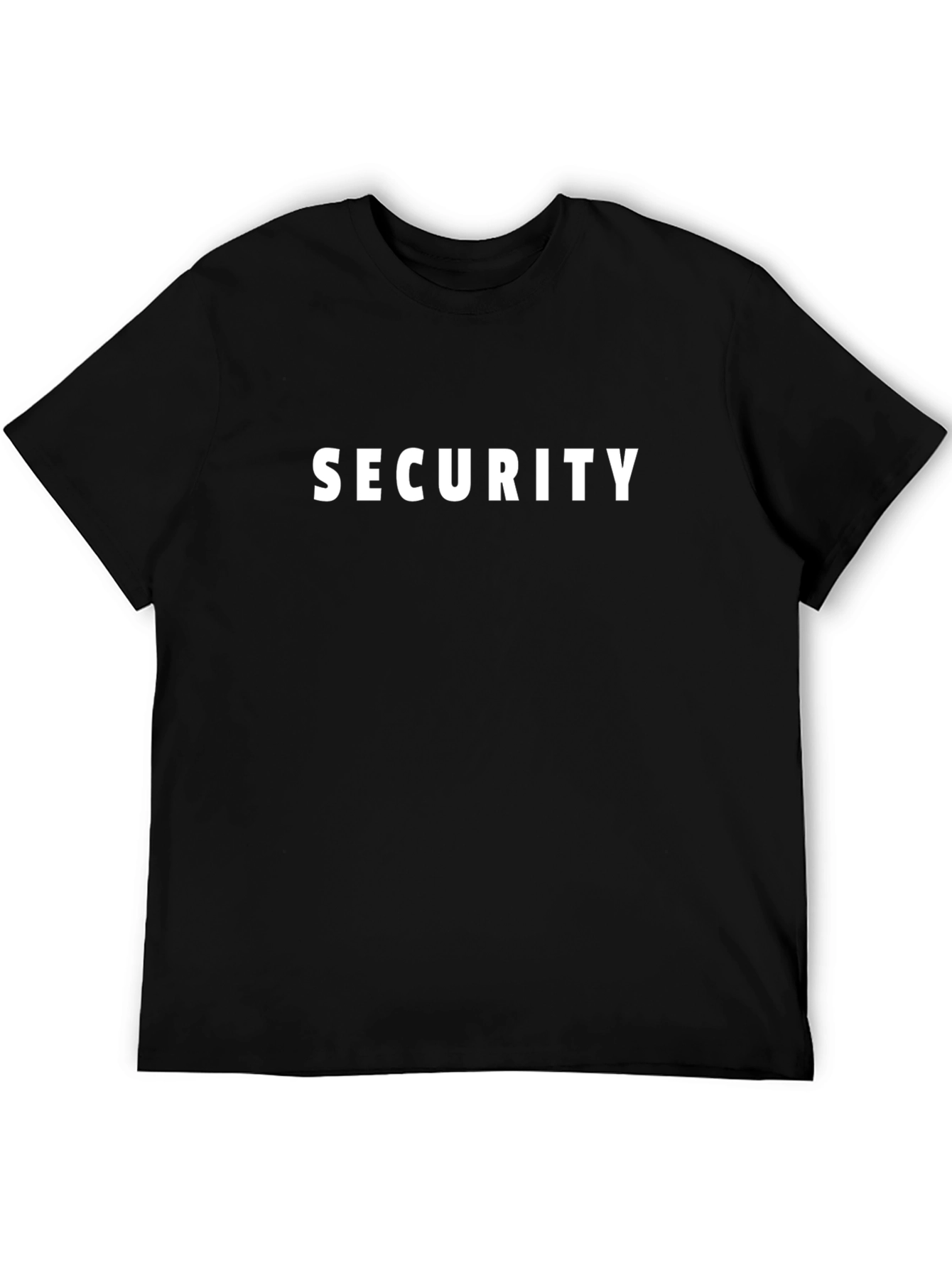 Security Crew T-Shirt - Black Cotton Tee