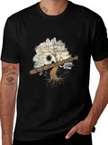 Flute Tree Graphic Tee - Music Lovers T-Shirt