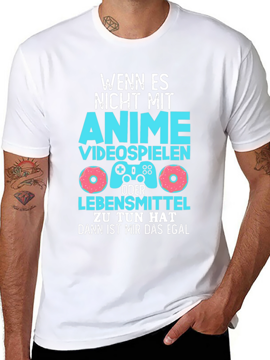 Anime Food and Video Games T-Shirt