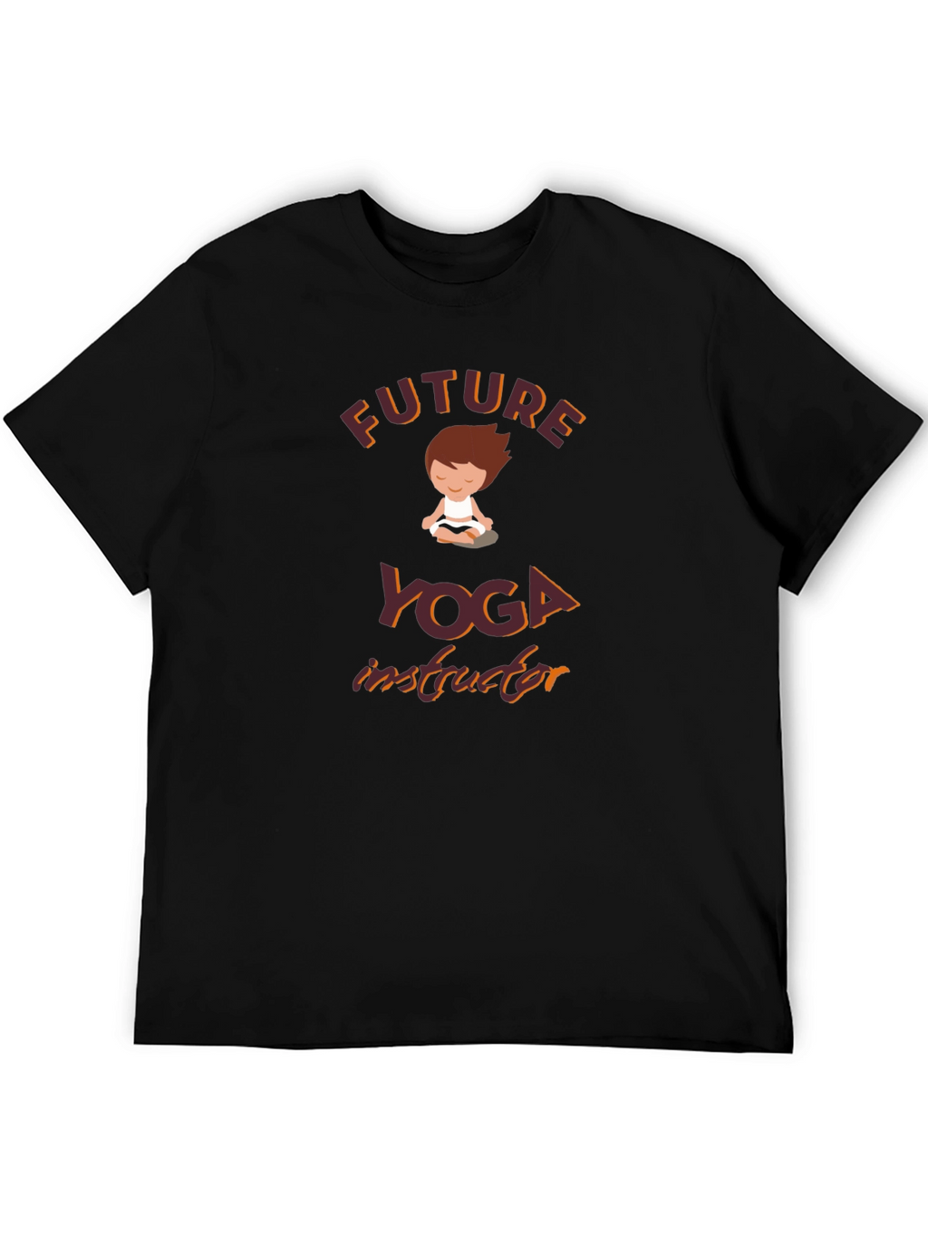 Future Yoga Instructor Black T-Shirt