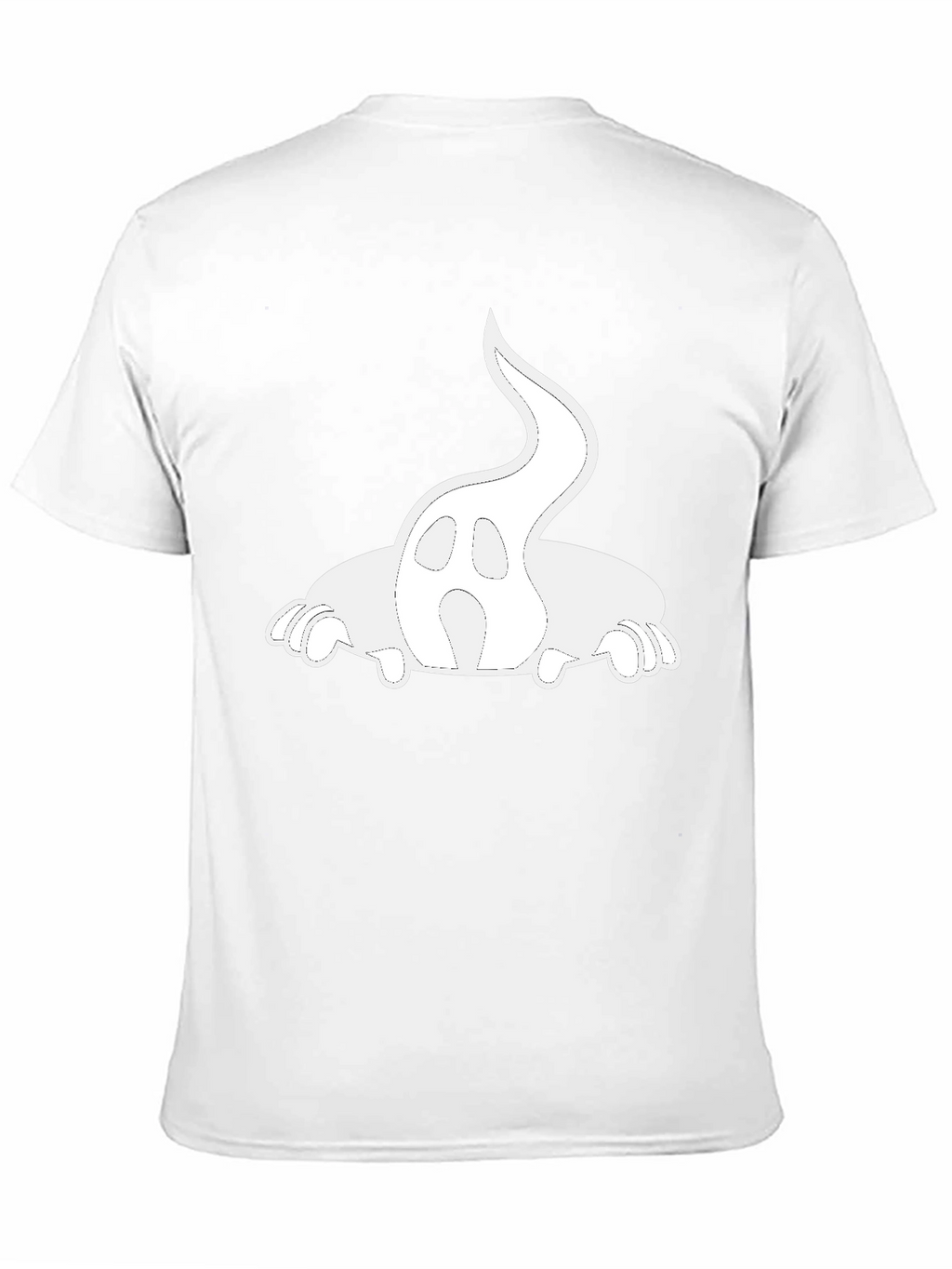 Ghost Graphic Print Black T-Shirt