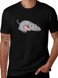 Lazy Elephant Graphic Tee - Soft Cotton Comfort