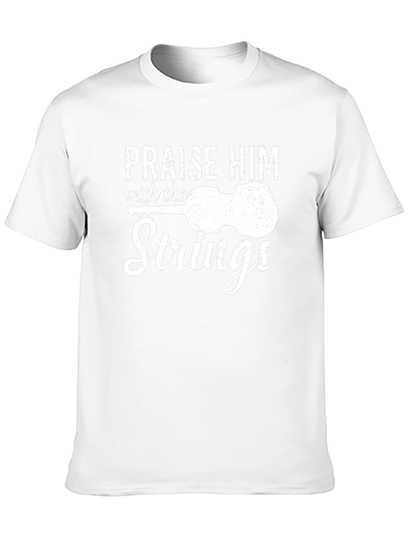Praise Him With Strings - Black T-Shirt