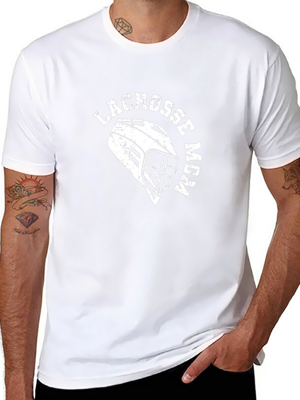 Lacrosse Mom T-Shirt - Black Graphic Tee