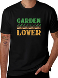 Garden Lover Black Graphic T-Shirt