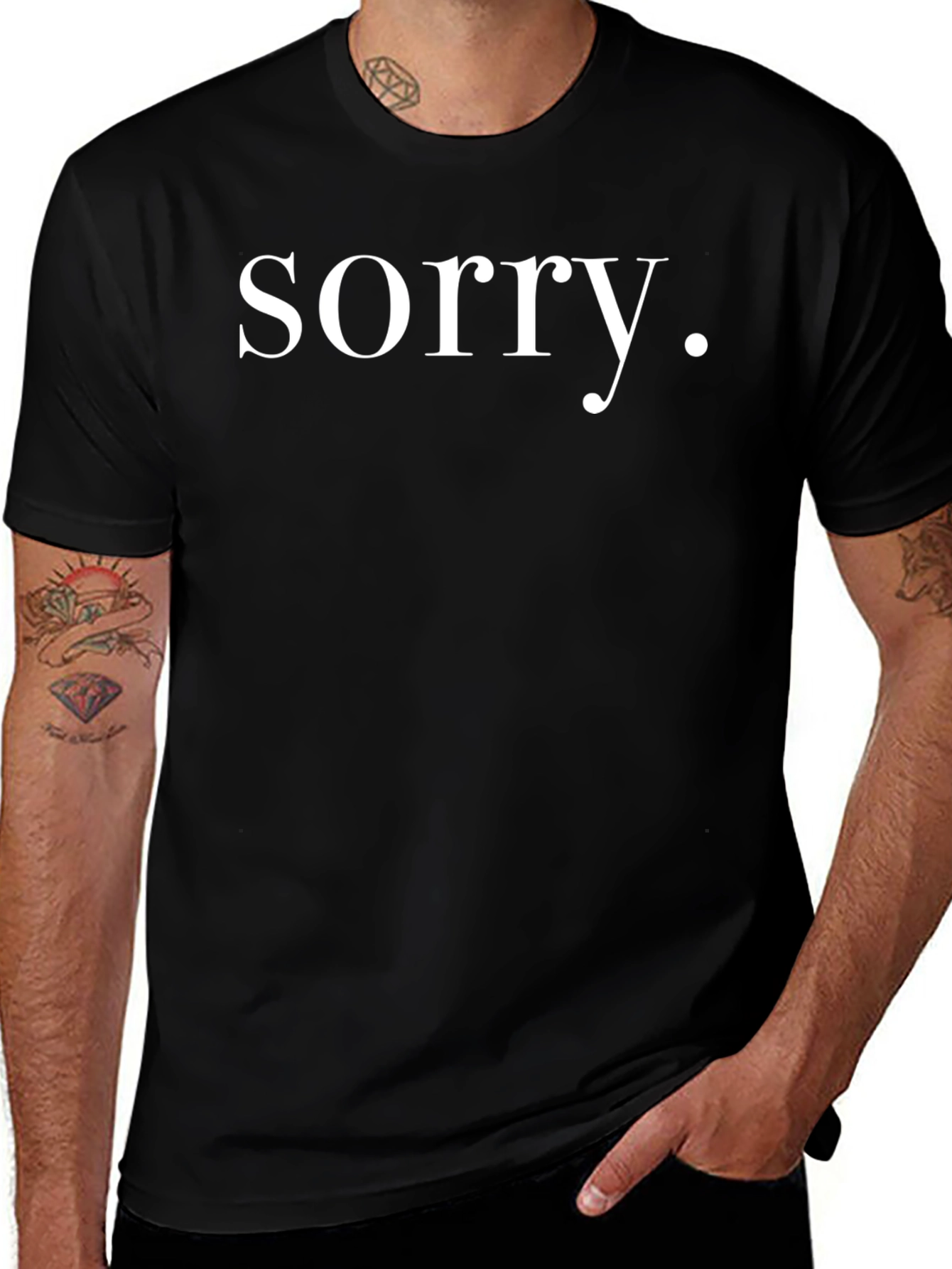 Sorry Graphic Tee - Classic Comfort