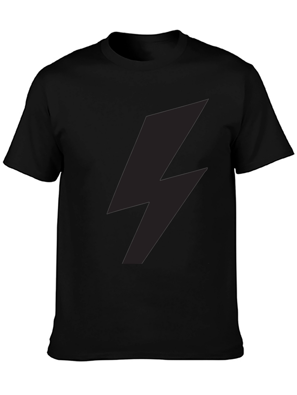 Lightning Bolt Graphic Tee - Stylish Black T-Shirt