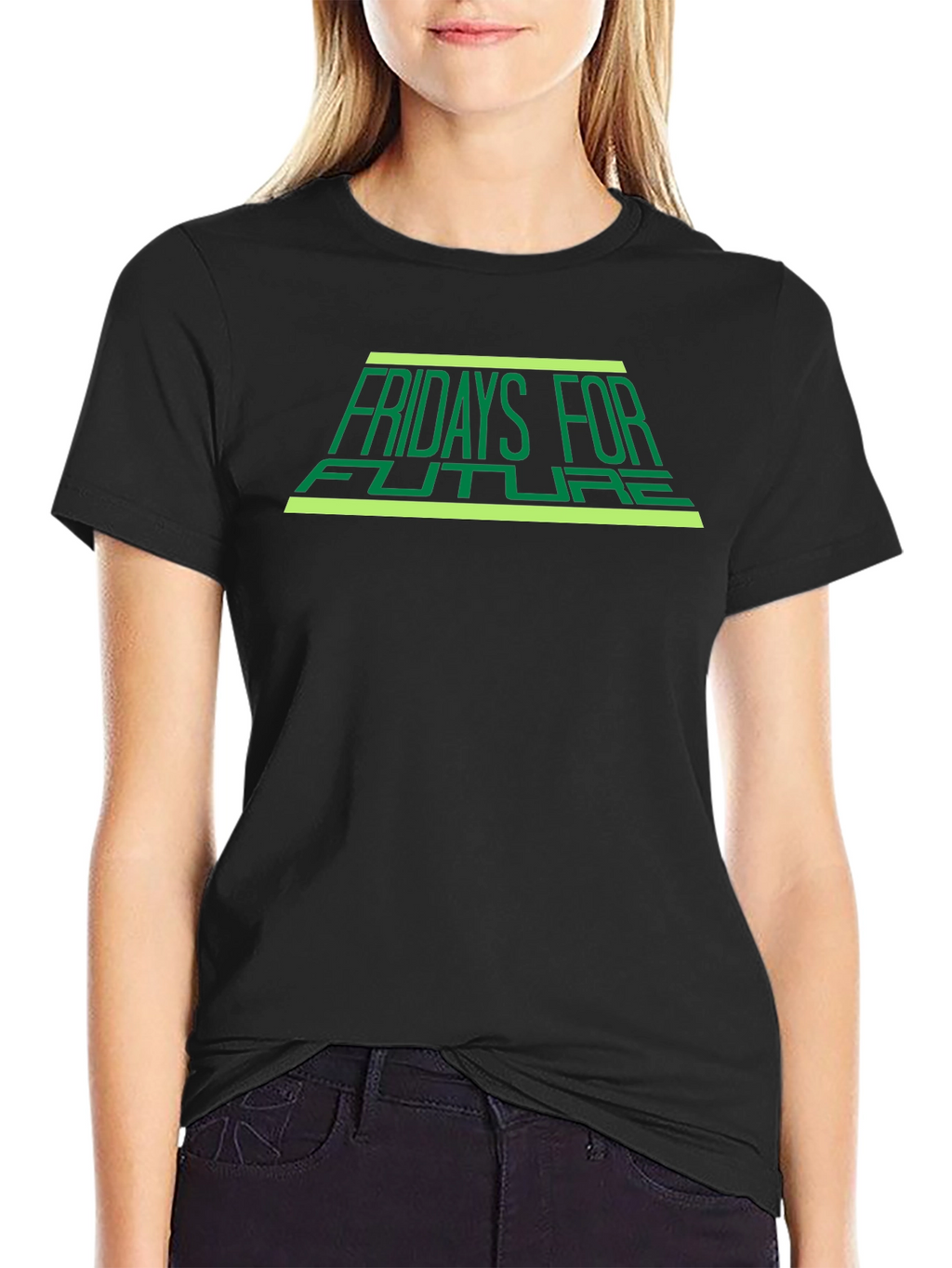 Fridays For Future Black T-Shirt - Eco Awareness