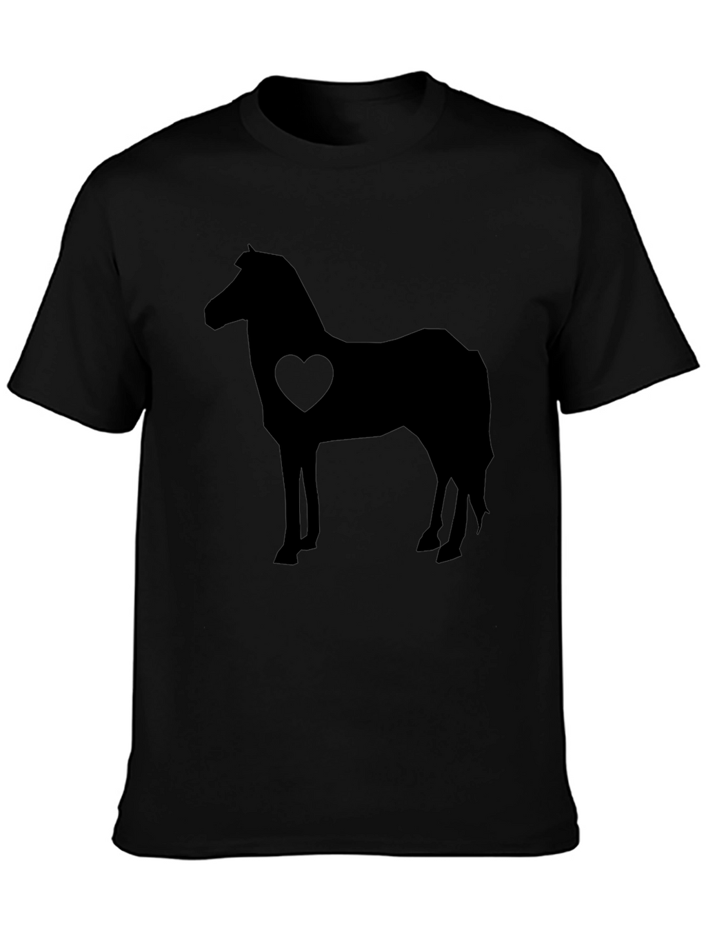 Horse Love T-Shirt - Black Graphic Tee