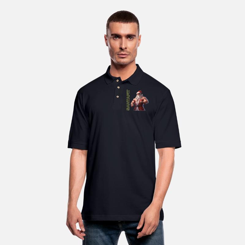 "Unisex Santa Fitness T-Shirts: Sporty Christmas