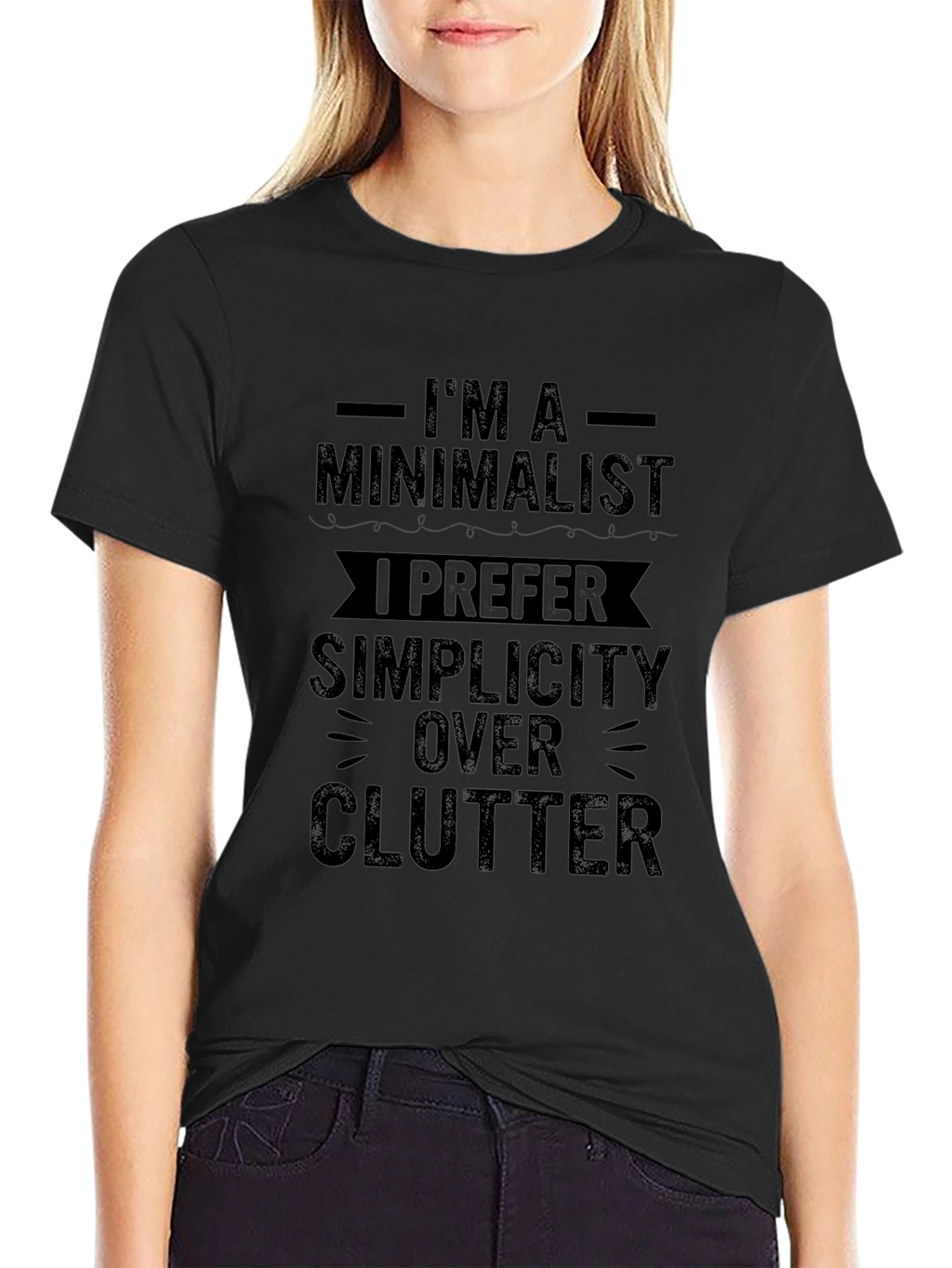 Minimalist Simplicity Black T-Shirt