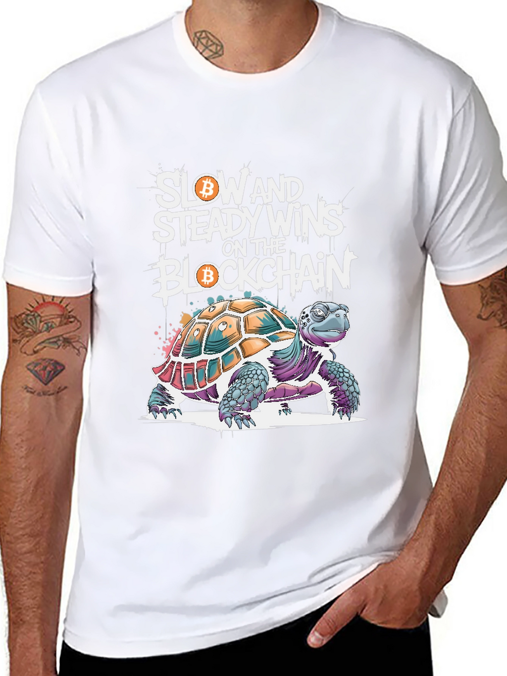 Bitcoin Blockchain Turtle T-Shirt