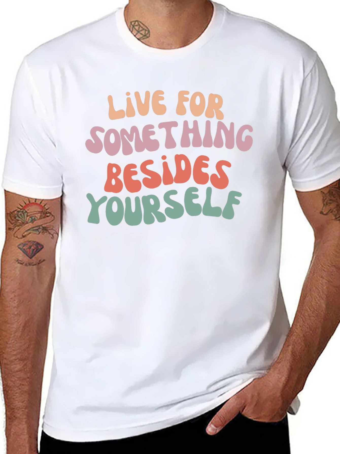 Inspirational Graphic Tee - Live For Something