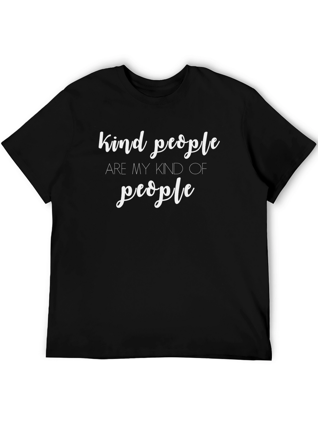 Kind People Graphic Tee - Stylish Crew Neck Shirt